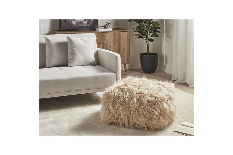 Sittpuff Mukki Beige - Beige - Möbler - Vardagsrum - Stolar & sittmöbler - Sittpuff