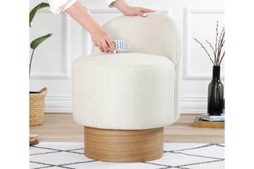 Muktan Sittpuff 47 cm - Cream - Möbler - Vardagsrum - Stolar & sittmöbler - Sittpuff