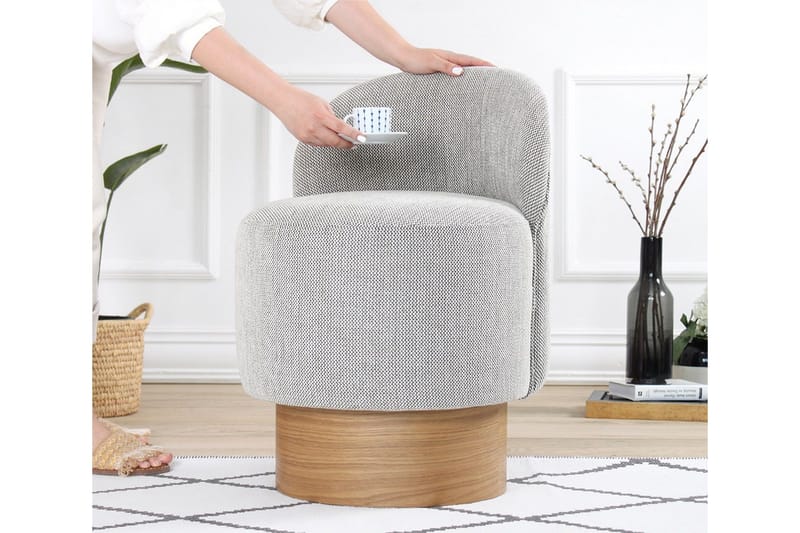 Muktan Sittpuff 47 cm - Grå - Möbler - Vardagsrum - Stolar & sittmöbler - Sittpuff