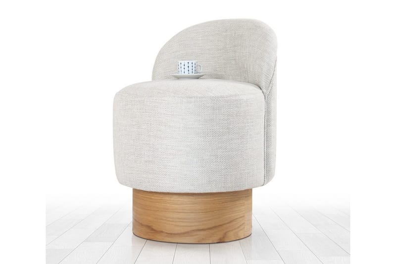 Muktan Sittpuff 47 cm - Ljusgrå - Möbler - Vardagsrum - Stolar & sittmöbler - Sittpuff