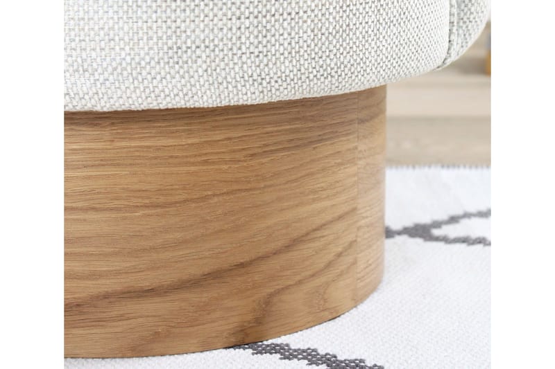 Muktan Sittpuff 47 cm - Ljusgrå - Möbler - Vardagsrum - Stolar & sittmöbler - Sittpuff