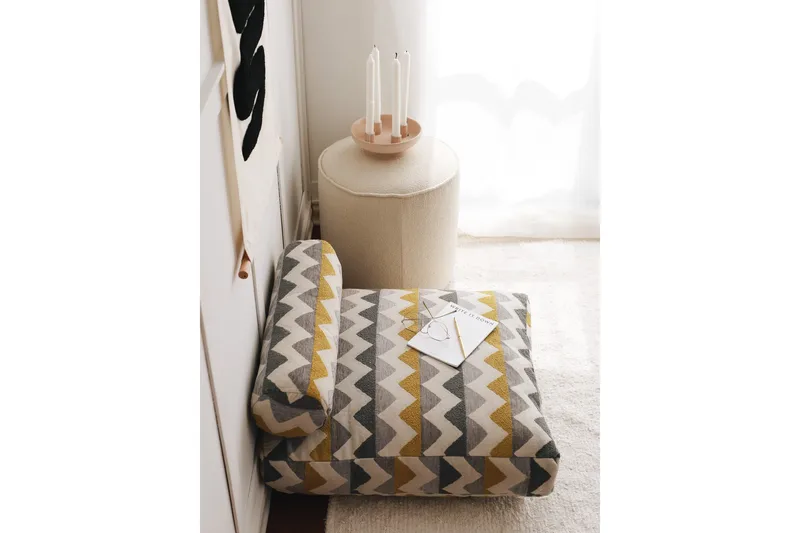 Munkad Sittpuff 70 cm - Flerfärgad - Möbler - Vardagsrum - Stolar & sittmöbler - Sittpuff