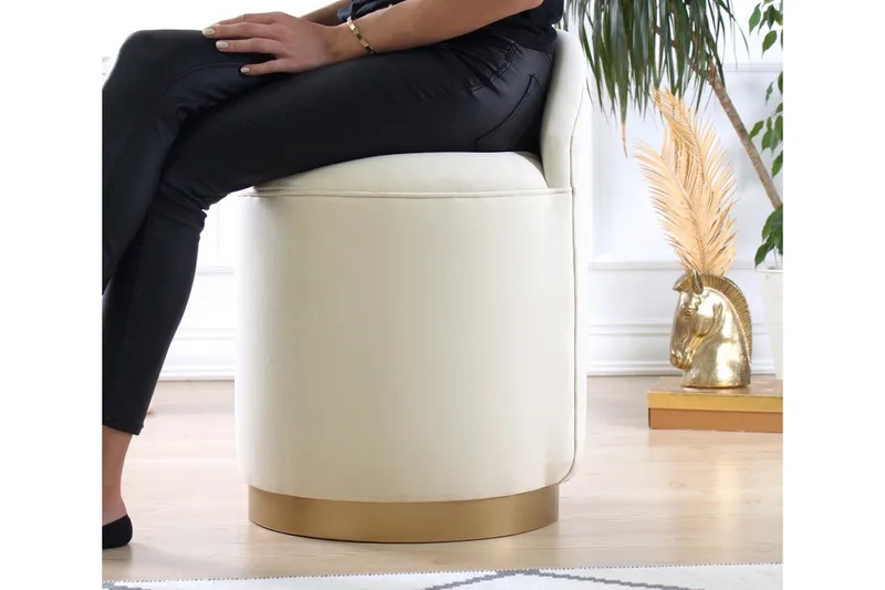 Murwillumbah Sittpuff 45 cm - Beige - Möbler - Vardagsrum - Stolar & sittmöbler - Sittpuff