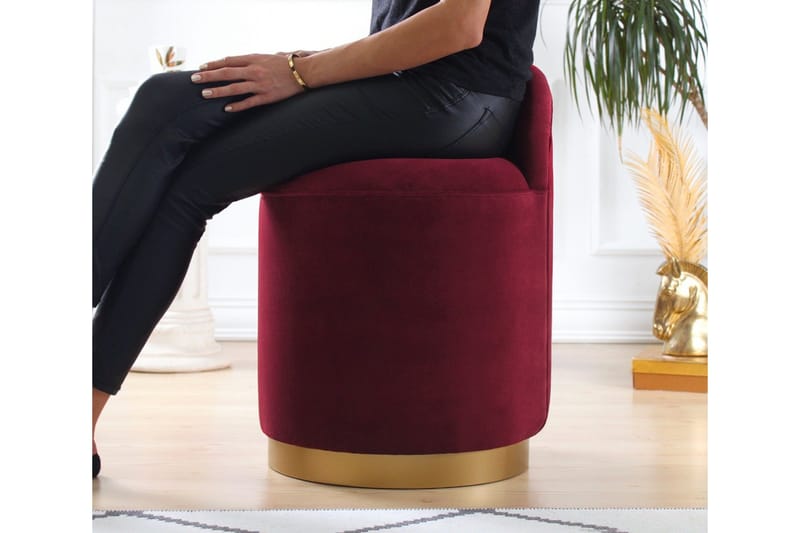 Murwillumbah Sittpuff 45 cm - Röd - Möbler - Vardagsrum - Stolar & sittmöbler - Sittpuff