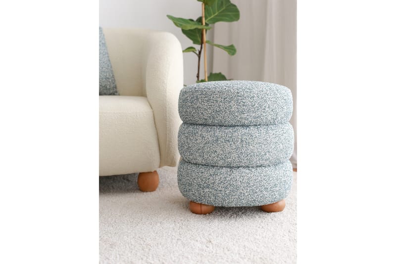 Musibat Sittpuff 42 cm - Blå - Möbler - Vardagsrum - Stolar & sittmöbler - Sittpuff