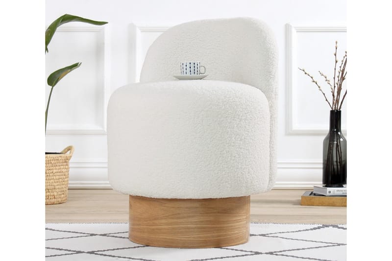 Nadem Sittpuff 47 cm Vit - Möbler - Vardagsrum - Stolar & sittmöbler - Sittpuff