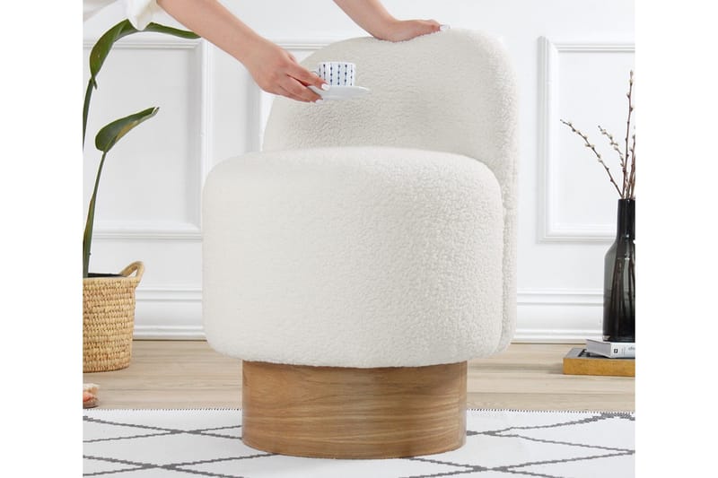 Nadem Sittpuff 47 cm Vit - Möbler - Vardagsrum - Stolar & sittmöbler - Sittpuff