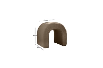 Nagar Sittpuff 51 cm - Brun - Möbler - Vardagsrum - Stolar & sittmöbler - Sittpuff