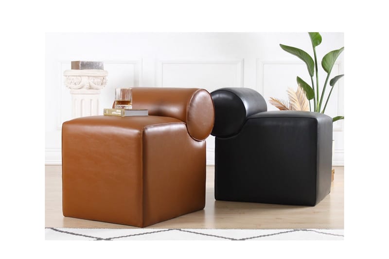 Nahar Sittpuff 45 cm - Brun - Möbler - Vardagsrum - Stolar & sittmöbler - Sittpuff