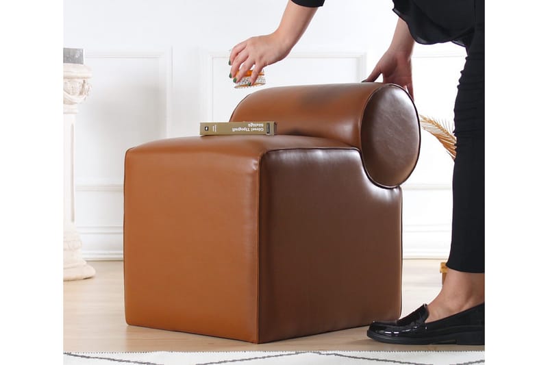 Nahar Sittpuff 45 cm Brun - Möbler - Vardagsrum - Stolar & sittmöbler - Sittpuff