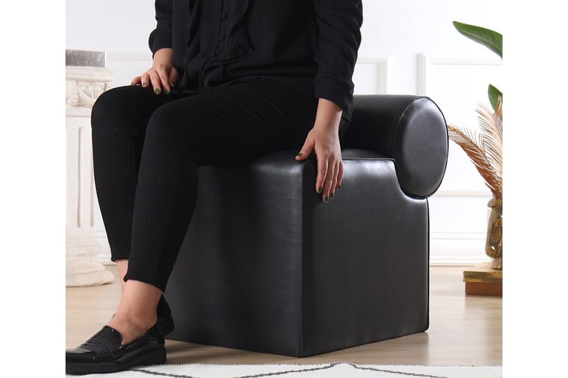 Nahar Sittpuff 45 cm - Svart - Möbler - Vardagsrum - Stolar & sittmöbler - Sittpuff