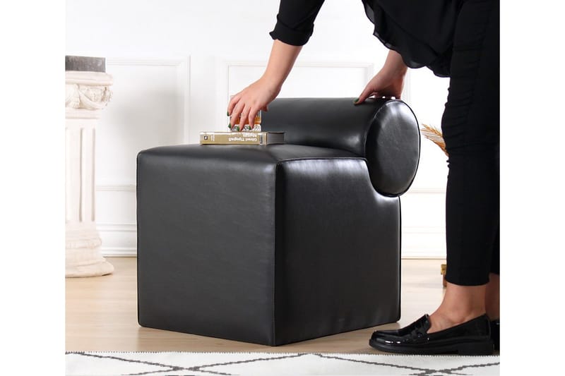 Nahar Sittpuff 45 cm, Svart