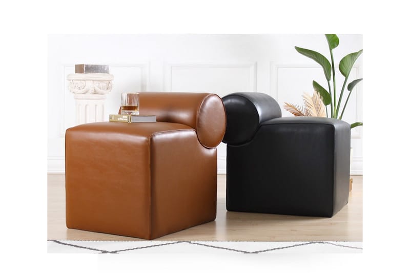 Nahar Sittpuff 45 cm - Svart - Möbler - Vardagsrum - Stolar & sittmöbler - Sittpuff