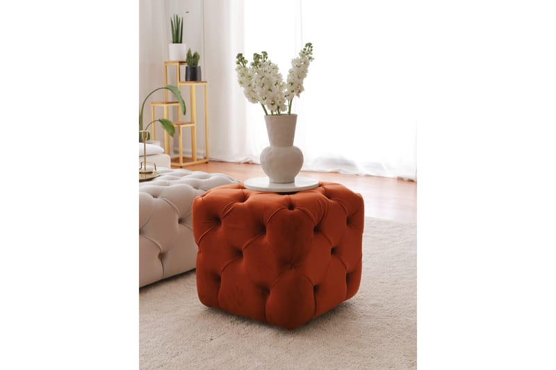 Naman Sittpuff 48 cm Brun - Möbler - Vardagsrum - Stolar & sittmöbler - Sittpuff