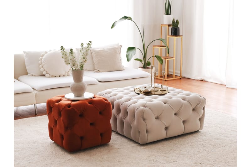 Naman Sittpuff 48 cm Brun - Möbler - Vardagsrum - Stolar & sittmöbler - Sittpuff