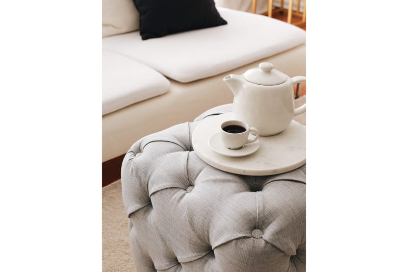 Naman Sittpuff 48 cm - Grå - Möbler - Vardagsrum - Stolar & sittmöbler - Sittpuff