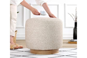 Namra Sittpuff 45 cm - Beige - Möbler - Vardagsrum - Stolar & sittmöbler - Sittpuff