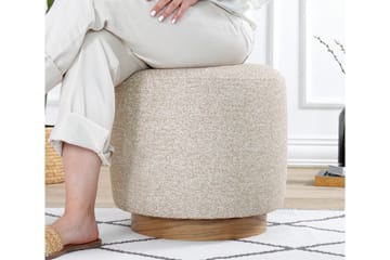 Namra Sittpuff 45 cm - Beige - Möbler - Vardagsrum - Stolar & sittmöbler - Sittpuff