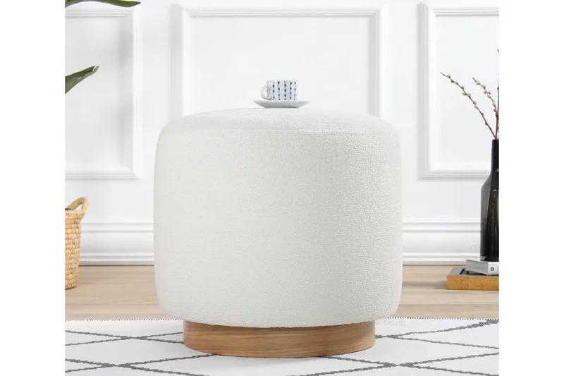 Namra Sittpuff 45 cm - Cream - Möbler - Vardagsrum - Stolar & sittmöbler - Sittpuff