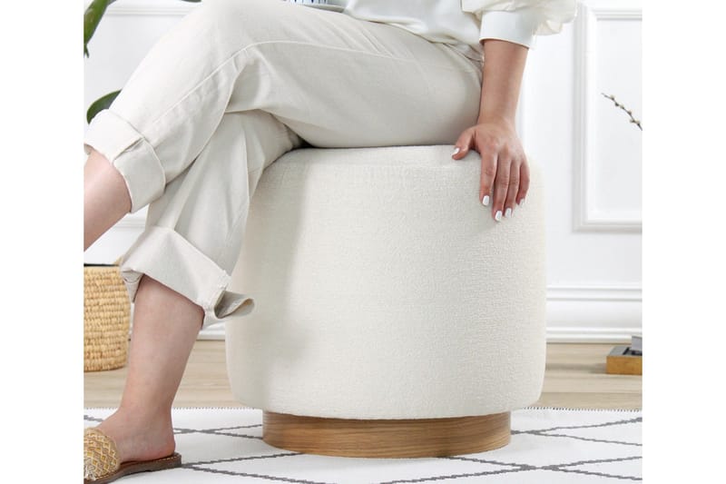 Namra Sittpuff 45 cm - Cream - Möbler - Vardagsrum - Stolar & sittmöbler - Sittpuff