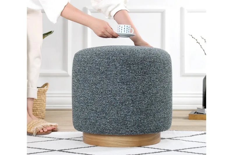 Namra Sittpuff 45 cm - Grå - Möbler - Vardagsrum - Stolar & sittmöbler - Sittpuff