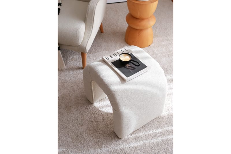 Narayran Sittpuff 51 cm Cream - Möbler - Vardagsrum - Stolar & sittmöbler - Sittpuff