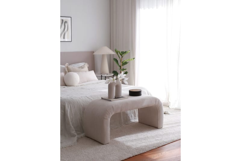 Narpendra Sittpuff 106 cm - Vit - Möbler - Vardagsrum - Stolar & sittmöbler - Sittpuff