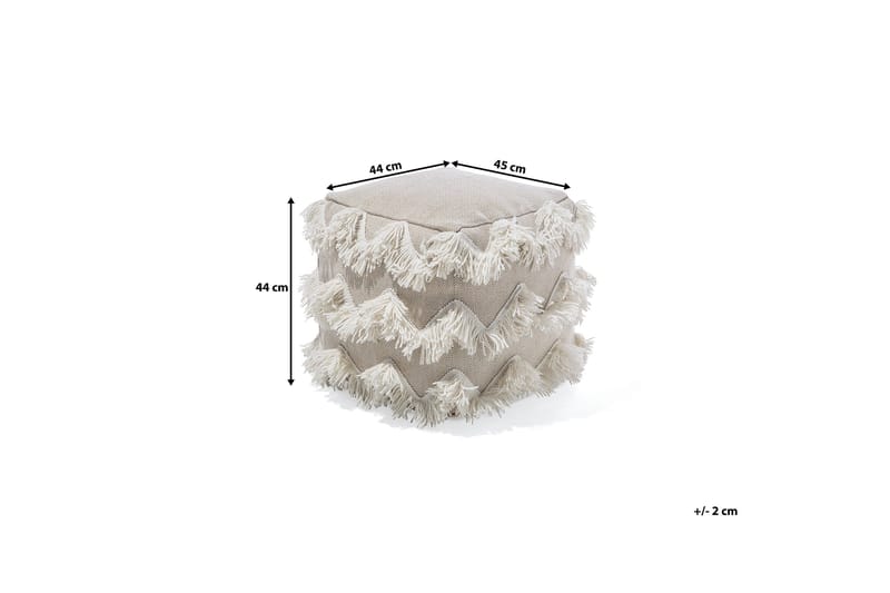 Nashik Sittpuff 45 cm - Beige - Möbler - Vardagsrum - Stolar & sittmöbler - Sittpuff