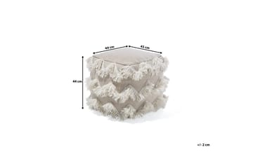 Nashik Sittpuff 45 cm - Beige - Möbler - Vardagsrum - Stolar & sittmöbler - Sittpuff