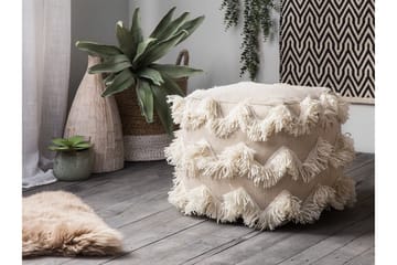 Nashik Sittpuff 45 cm - Beige - Möbler - Vardagsrum - Stolar & sittmöbler - Sittpuff