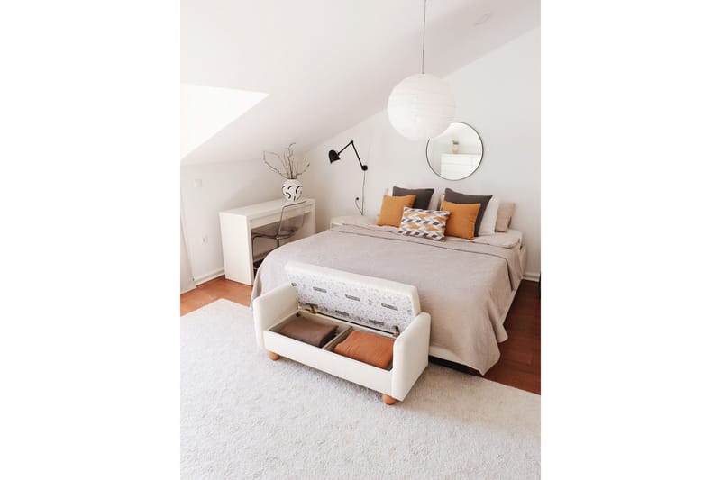 Natsuko Sittpuff 115 cm - Vit - Möbler - Vardagsrum - Stolar & sittmöbler - Sittpuff