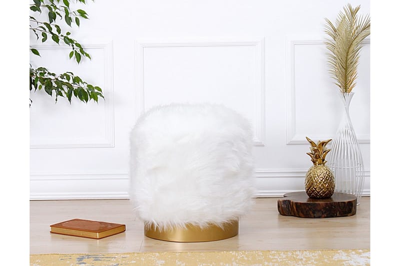 Needles Sittpuff 40 cm - Vit - Möbler - Vardagsrum - Stolar & sittmöbler - Sittpuff