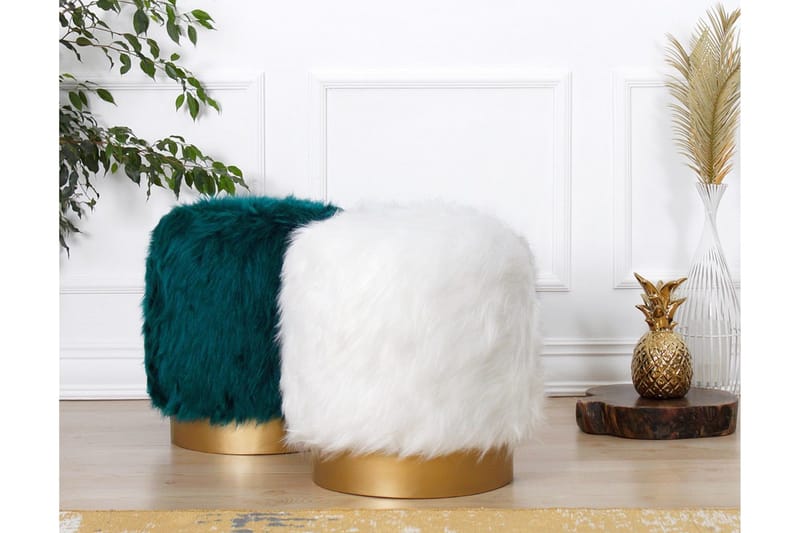 Needles Sittpuff 40 cm - Vit - Möbler - Vardagsrum - Stolar & sittmöbler - Sittpuff