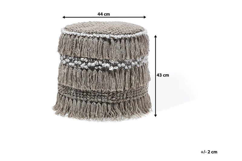 Noida Sittpuff 44 cm - Beige - Möbler - Vardagsrum - Stolar & sittmöbler - Sittpuff