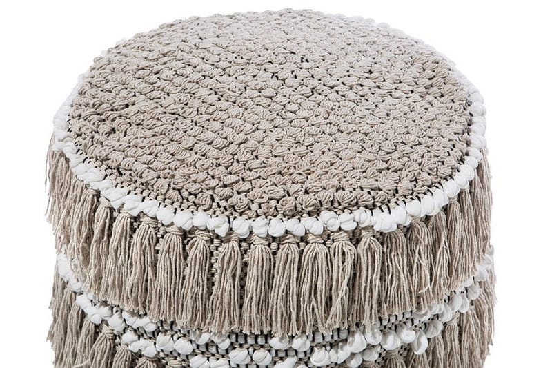 Noida Sittpuff 44 cm - Beige - Möbler - Vardagsrum - Stolar & sittmöbler - Sittpuff
