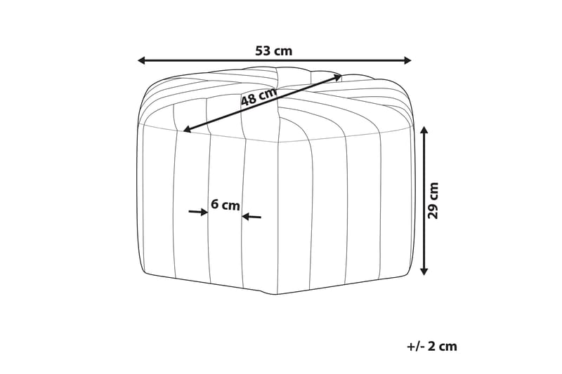 Oakbrook Sittpuff - Gul - Möbler - Vardagsrum - Stolar & sittmöbler - Sittpuff