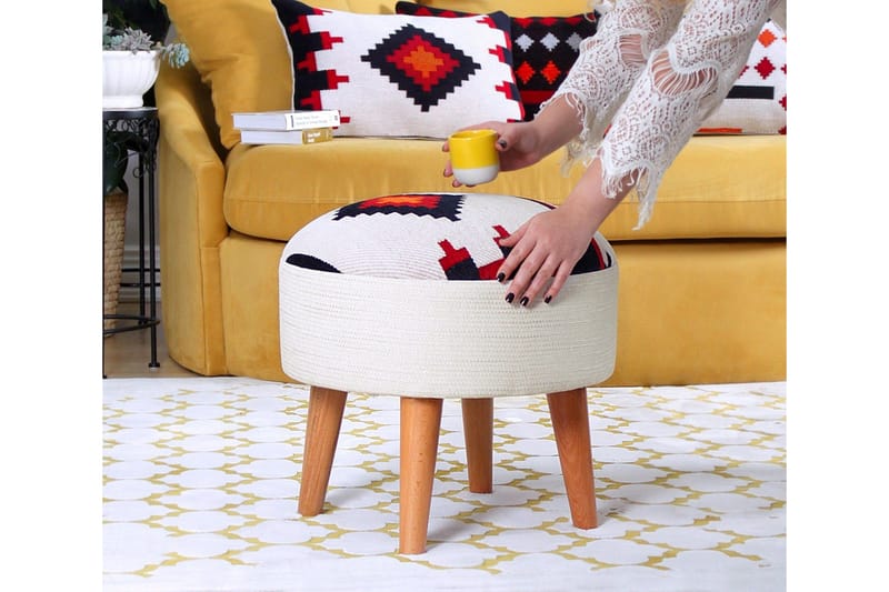 Opelousas Sittpuff 46 cm - Flerfärgad - Möbler - Vardagsrum - Stolar & sittmöbler - Sittpuff