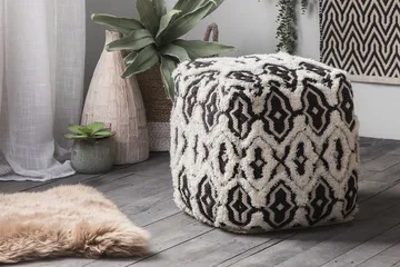 Orai Sittpuff 45 cm - Svart - Möbler - Vardagsrum - Stolar & sittmöbler - Sittpuff