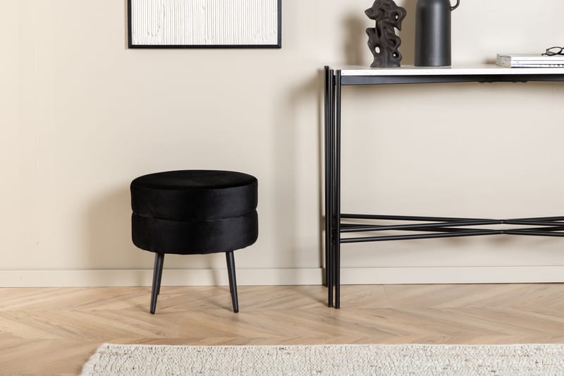 Otto Sittpuff - Svart - Möbler - Vardagsrum - Stolar & sittmöbler - Sittpuff