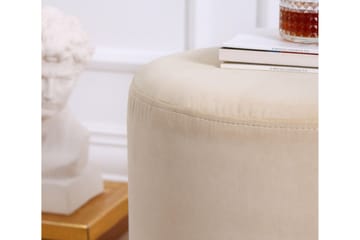 Owensboro Sittpuff 40 cm - Beige - Möbler - Vardagsrum - Stolar & sittmöbler - Sittpuff