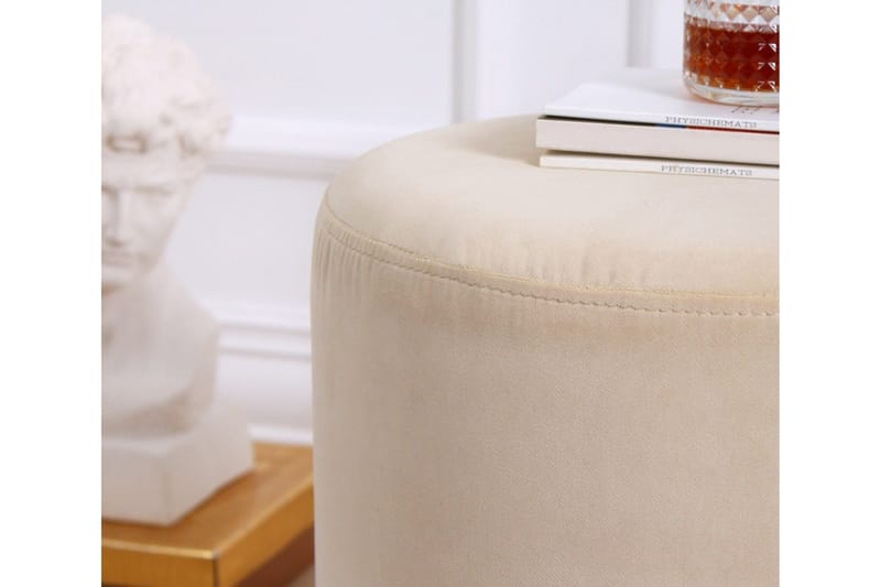 Owensboro Sittpuff 40 cm - Beige - Möbler - Vardagsrum - Stolar & sittmöbler - Sittpuff