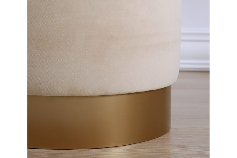 Owensboro Sittpuff 40 cm - Beige - Möbler - Vardagsrum - Stolar & sittmöbler - Sittpuff