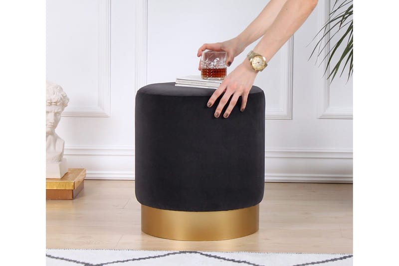 Owensboro Sittpuff 40 cm - Grå - Möbler - Vardagsrum - Stolar & sittmöbler - Sittpuff