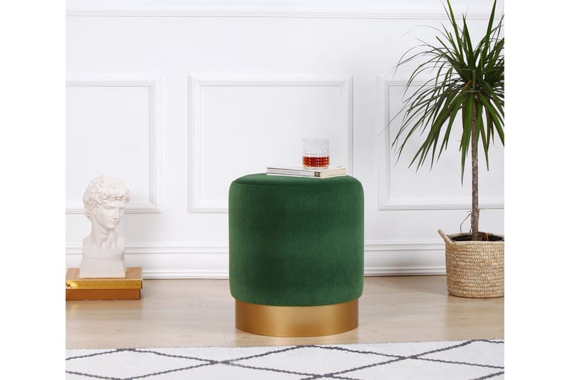 Owensboro Sittpuff 40 cm - Grön - Möbler - Vardagsrum - Stolar & sittmöbler - Sittpuff