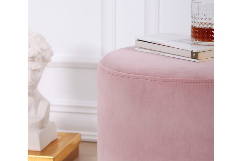Owensboro Sittpuff 40 cm - Rosa - Möbler - Vardagsrum - Stolar & sittmöbler - Sittpuff