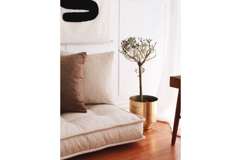 Parul Sittpuff 100 cm - Cream - Möbler - Vardagsrum - Stolar & sittmöbler - Sittpuff