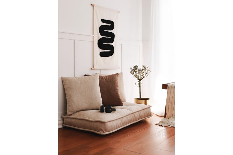 Parul Sittpuff 100 cm Cream - Möbler - Vardagsrum - Stolar & sittmöbler - Sittpuff