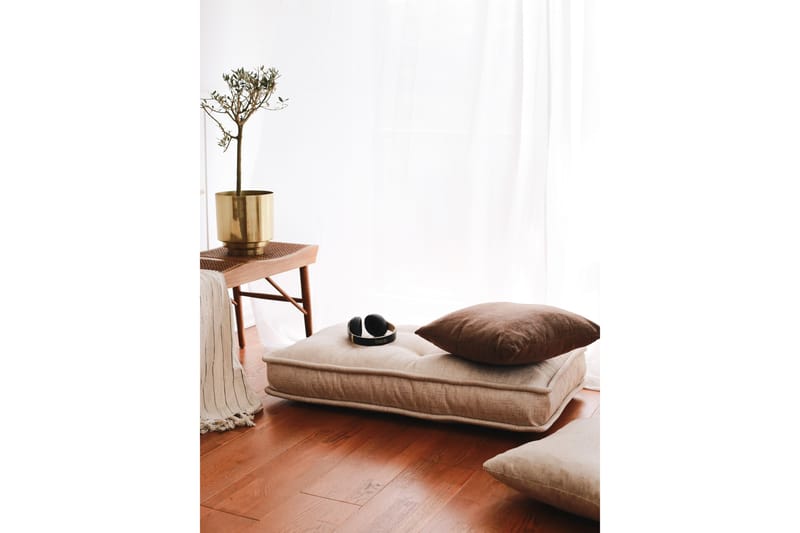 Parul Sittpuff 100 cm Cream - Möbler - Vardagsrum - Stolar & sittmöbler - Sittpuff