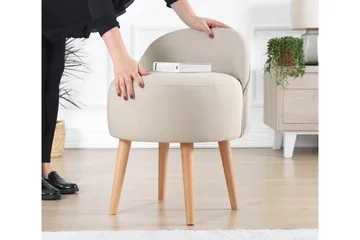 Philippi Sittpuff 42 cm - Beige - Möbler - Vardagsrum - Stolar & sittmöbler - Sittpuff