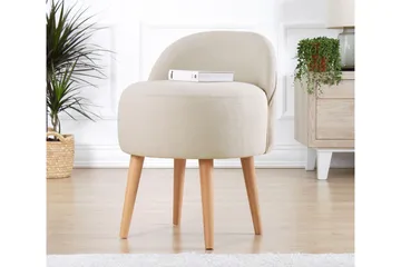 Philippi Sittpuff 42 cm - Beige - Möbler - Vardagsrum - Stolar & sittmöbler - Sittpuff